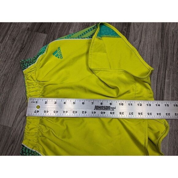 (3/$27)Adidas Size Small Pull On Clima Lite Elastic Waist Yellow Athletic Shorts - Picture 9 of 10